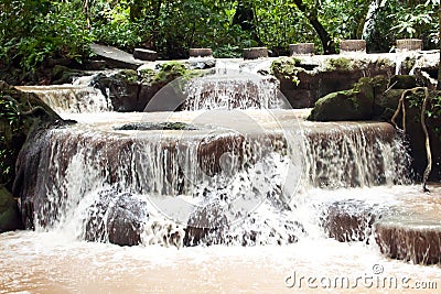 Waterfalls in Thanbok Khoranee national park, Thailand Stock Photo