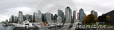 Waterfont panorama Vancouver, BC, Canada Editorial Stock Photo