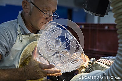 Sculpting Department at Waterford Crystal Editorial Stock Photo