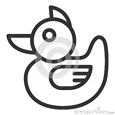 Waterfowl duck Cartoon Illustration