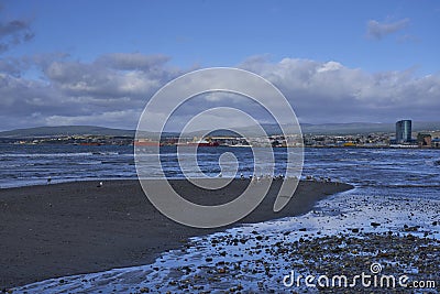 Waterfront of Punta Arenas, Chile Editorial Stock Photo