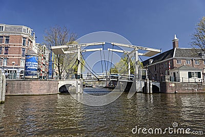 Waterfront of Amsterdam, Holland, Netherlands Editorial Stock Photo