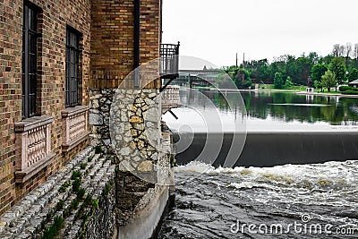 The Waterfront at Hotel Baker in Saint Charles, IL Editorial Stock Photo