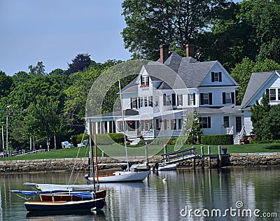 Waterfront houes Stock Photo