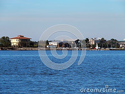 Waterfront Living Stock Photo