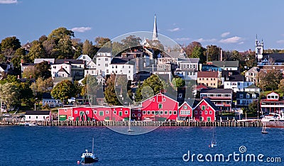 Waterfront, Lunenburg, Nova Scotia, Canada Stock Photo