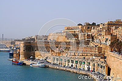 Waterfront of Malta Stock Photo