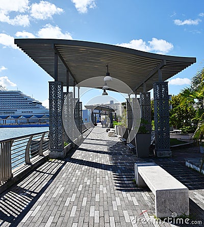 Waterfront Park in San Juan, Puerto Rico Editorial Stock Photo