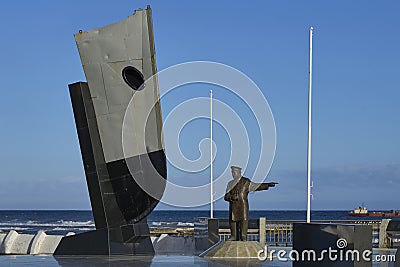 Waterfront of Punta Arenas, Chile Editorial Stock Photo