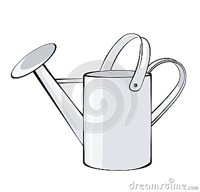 Watering Can Vector Illustration