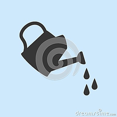 Watering Can Icon Vector Illustration