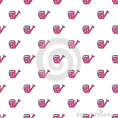 Watering can pattern seamless Vector Illustration