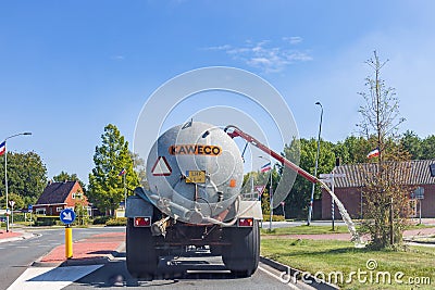 Watering trees during drought period Editorial Stock Photo