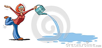 Watering Vector Illustration