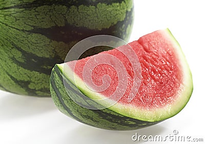 Watermelon, citrullus lanatus against White Background Stock Photo