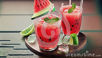 watermelon drink Stock Photo
