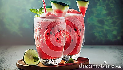 watermelon drink Stock Photo