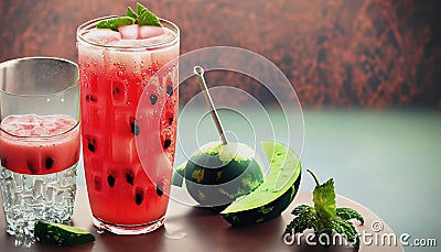 watermelon drink Stock Photo