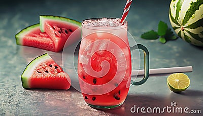 watermelon drink Stock Photo