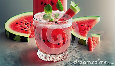 watermelon drink Stock Photo