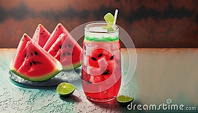 watermelon drink Stock Photo