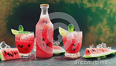 watermelon drink Stock Photo