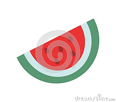 Watermelon icon illustrated in vector on white background Stock Photo