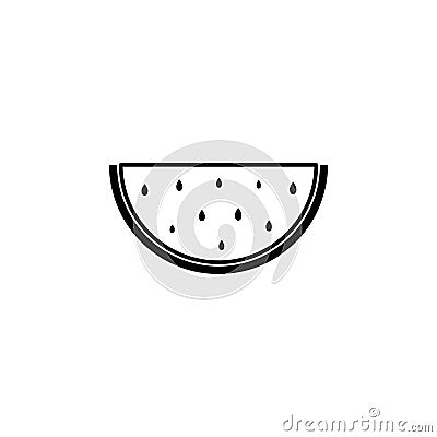 Watermelon icon, illustration Cartoon Illustration