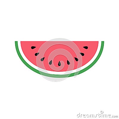 Watermelon icon, simple design, Watermelon icon clip art. Vector Illustration