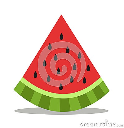 Watermelon icon vector illustration Vector Illustration