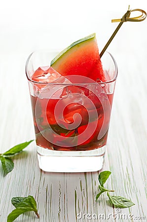 Watermelon Mojito Stock Photo