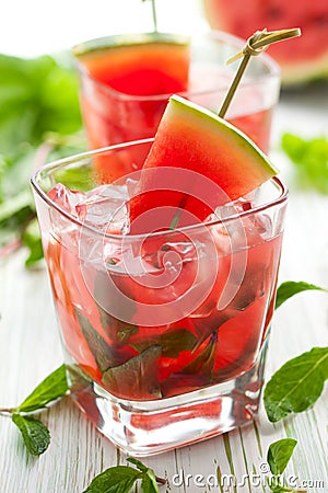 Watermelon Mojito Stock Photo