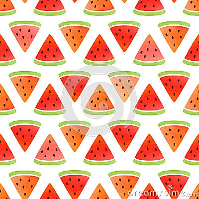 Watermelon pattern. Vector illustration. Vector Illustration