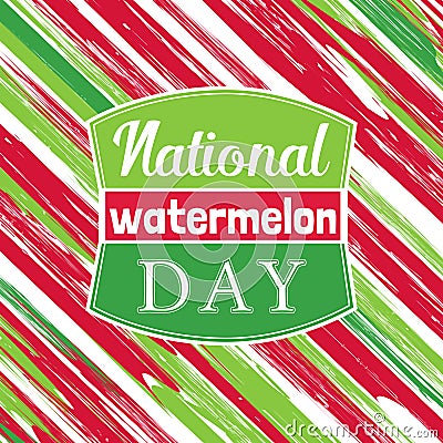 Watermelon poster concept Vector Illustration