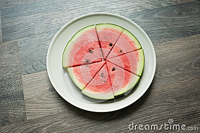 Watermelon slice Stock Photo