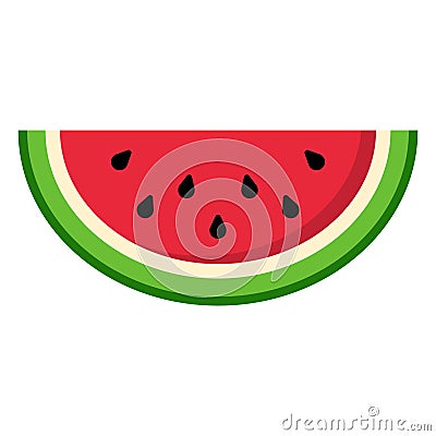 Watermelon Slice Vector Illustration