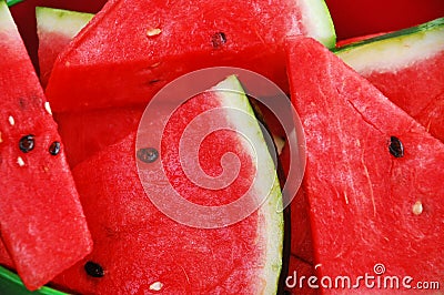 Watermelon slices Stock Photo