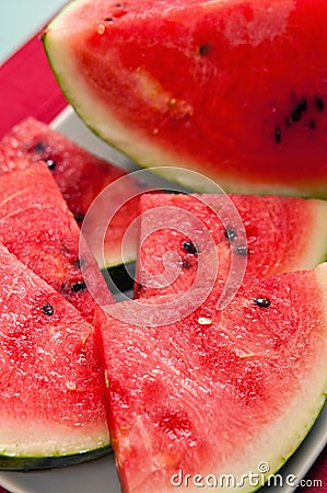 Watermelon slices Stock Photo