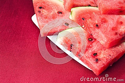 Watermelon slices Stock Photo