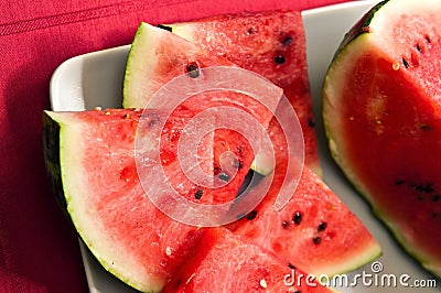 Watermelon slices Stock Photo