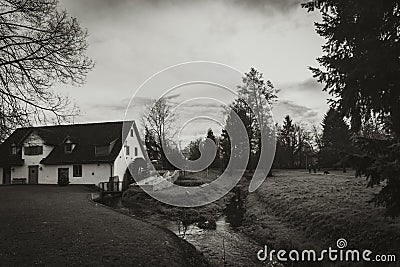 Watermill in Umkirch Editorial Stock Photo