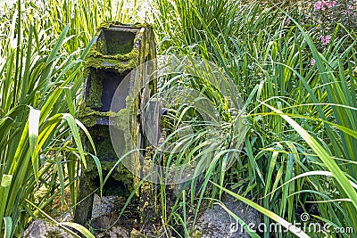 Watermills.Constantly Turning Wheels of Energy and Cultural Heritage from History to the Present Stock Photo