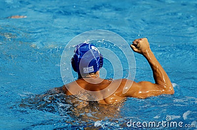 Waterpolo celebration Editorial Stock Photo