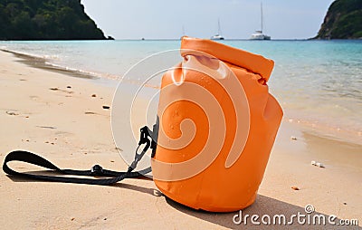 Waterproof bag Stock Photo