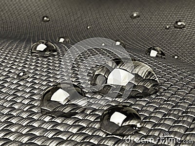 Waterproof fabric Stock Photo