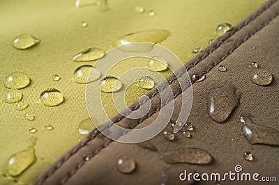 The waterproof fabric Stock Photo