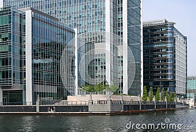 Waterside offices Stock Photo