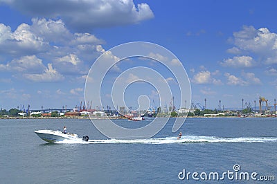 Waterskiing Editorial Stock Photo