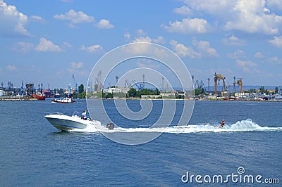 Waterskiing Editorial Stock Photo