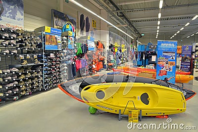 Watersports store Editorial Stock Photo